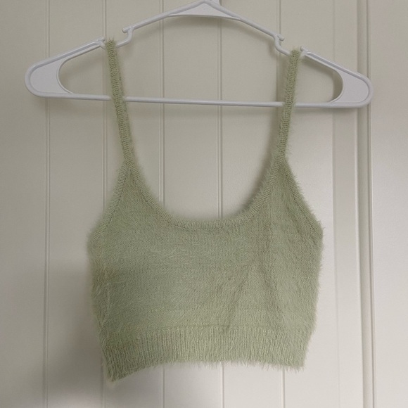 NWOT | Garage‎ women’s soft fuzzy knit cropped tank — small - Picture 1 of 6